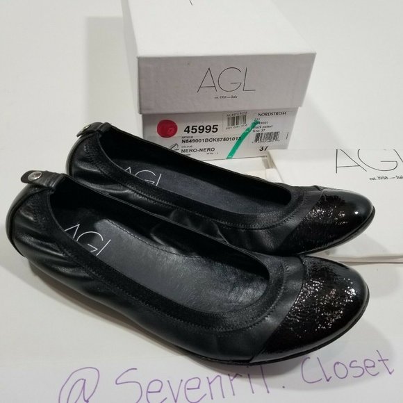 AGL Elasticized Topline Captoe Ballet Flat - Picture 5 of 9